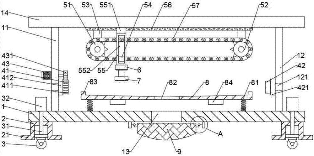 Portable efficient steel bar rust removing device