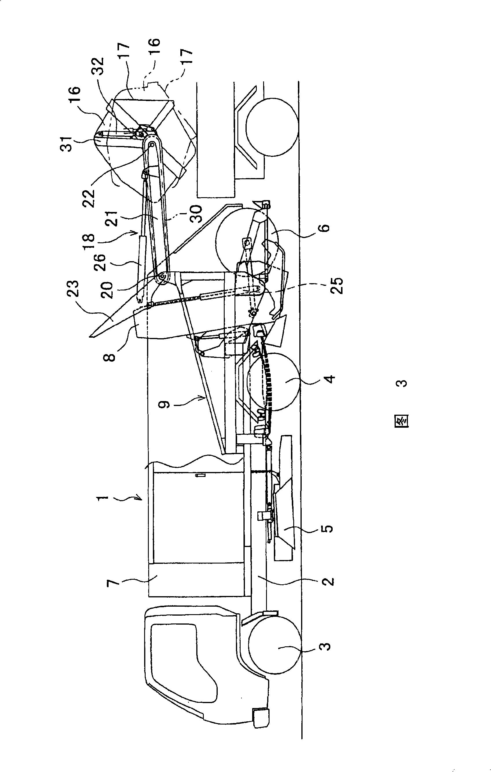 Brush type road sweeper