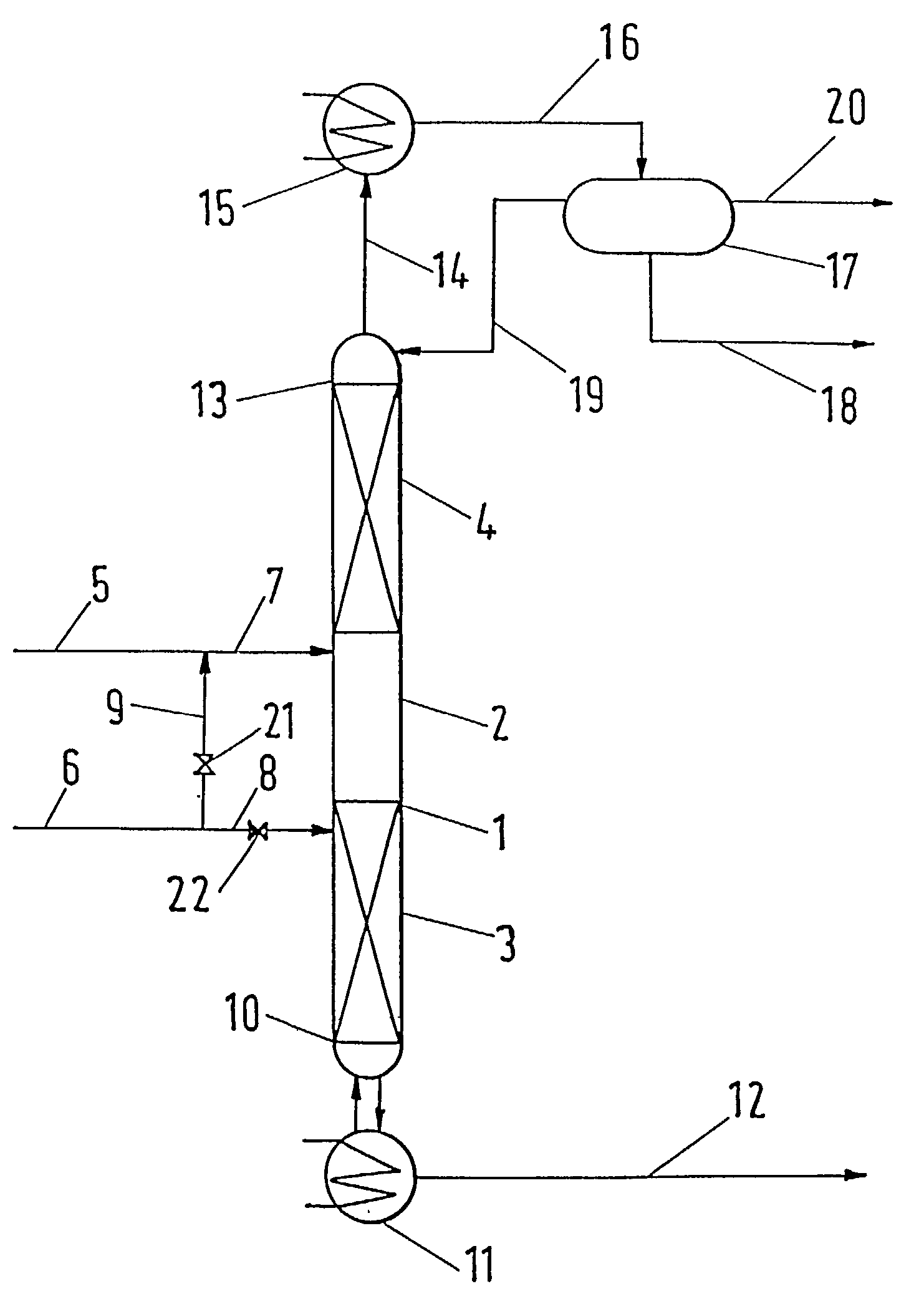 Process and apparatus for the production of butylacetate and isobutylacetate