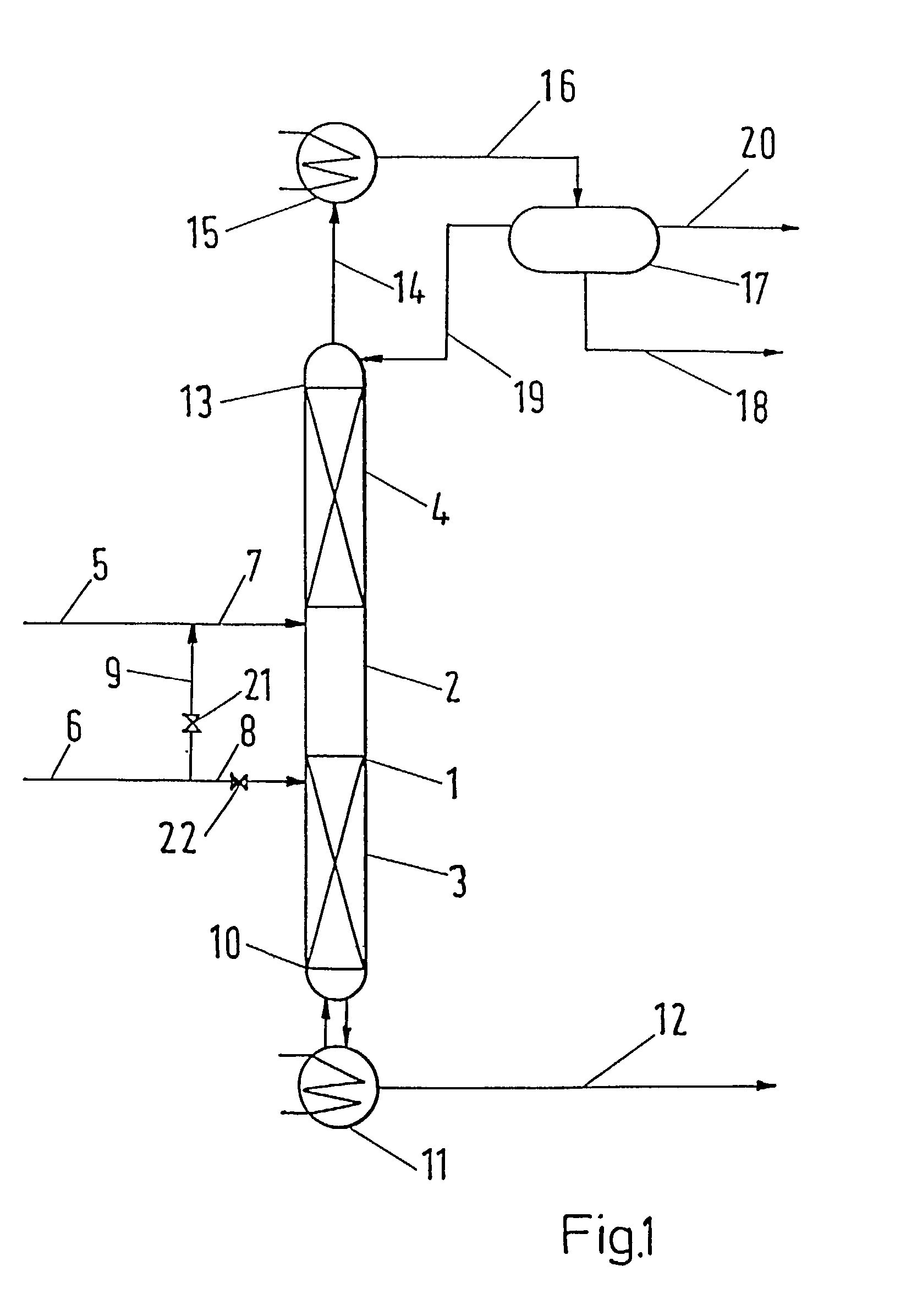 Process and apparatus for the production of butylacetate and isobutylacetate