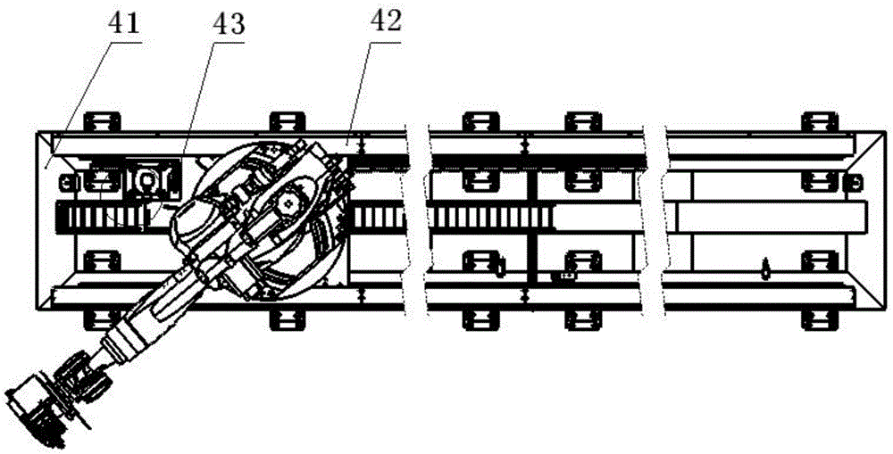 Storehouse intelligent storage system and material transferring method