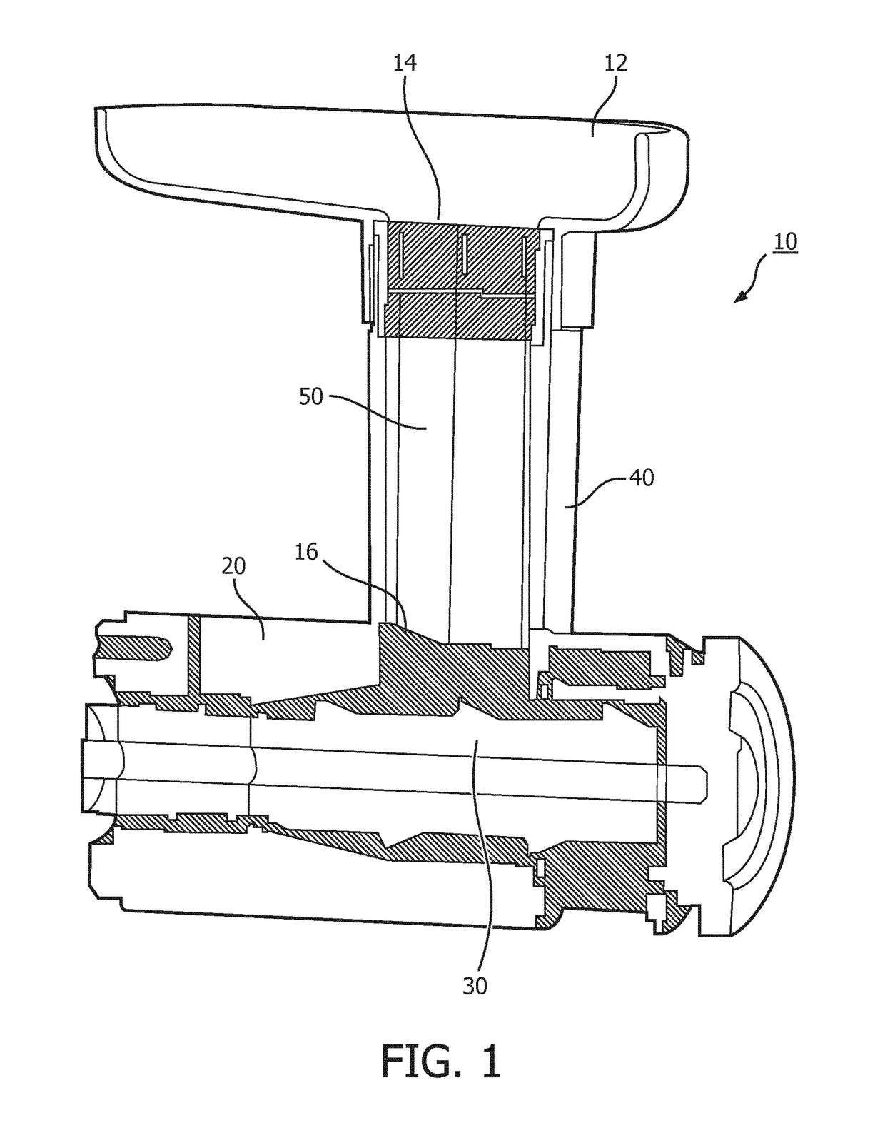 Feeding tube with integrated sealing element