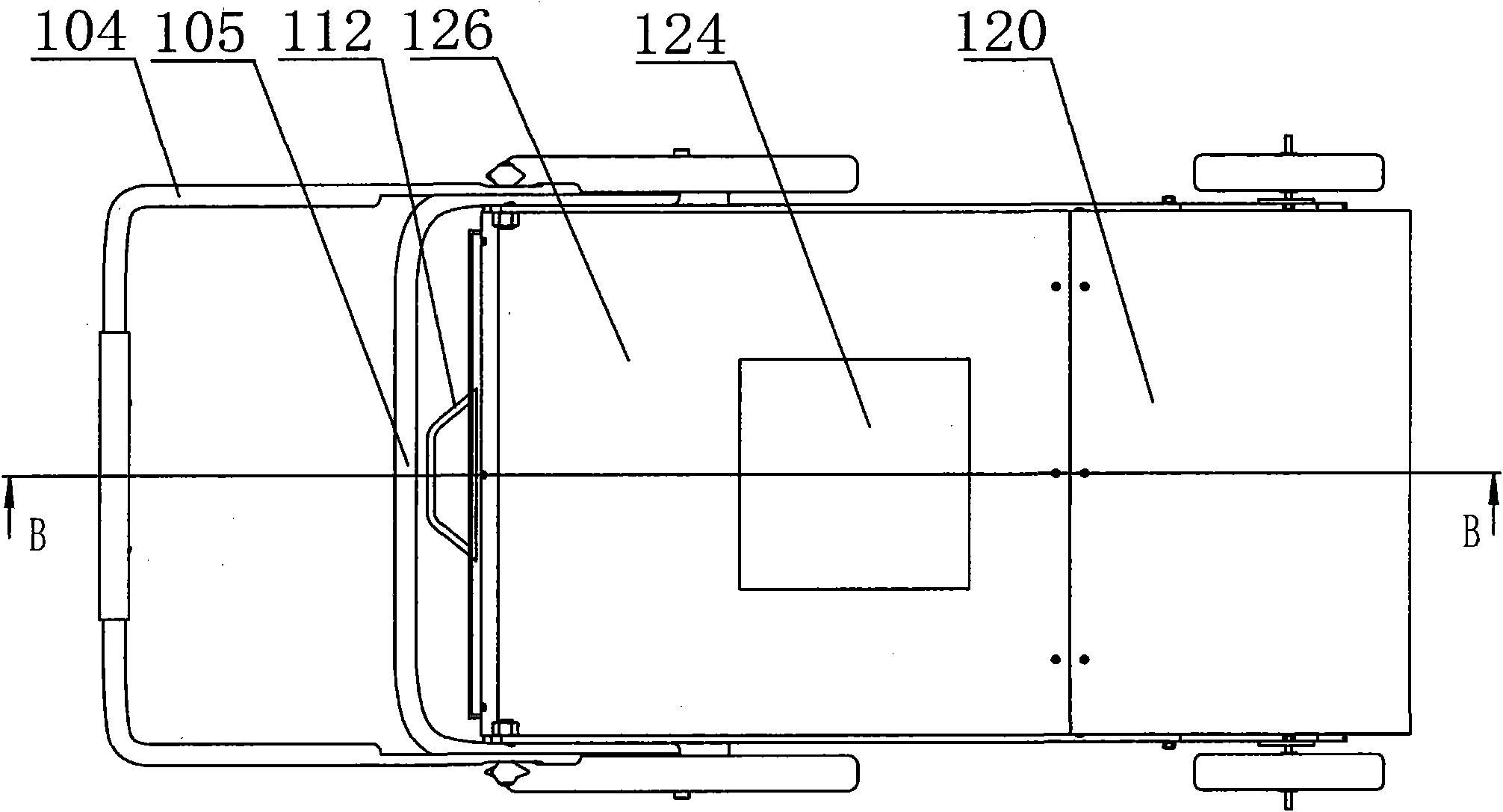 Vehicle for cleaning leaves of lawn