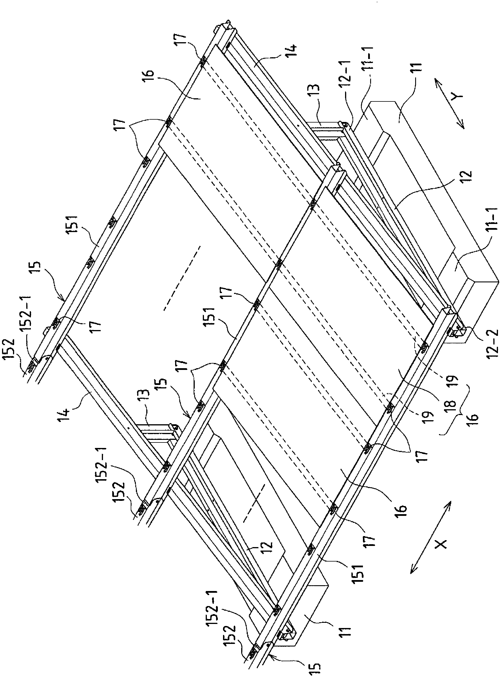 Structure-supporting structure, frame for structure, method for constructing structure using said frame, and solar power generating system