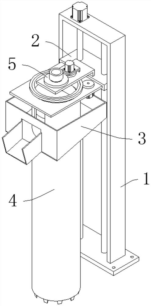 Grouting device for building pile foundation construction