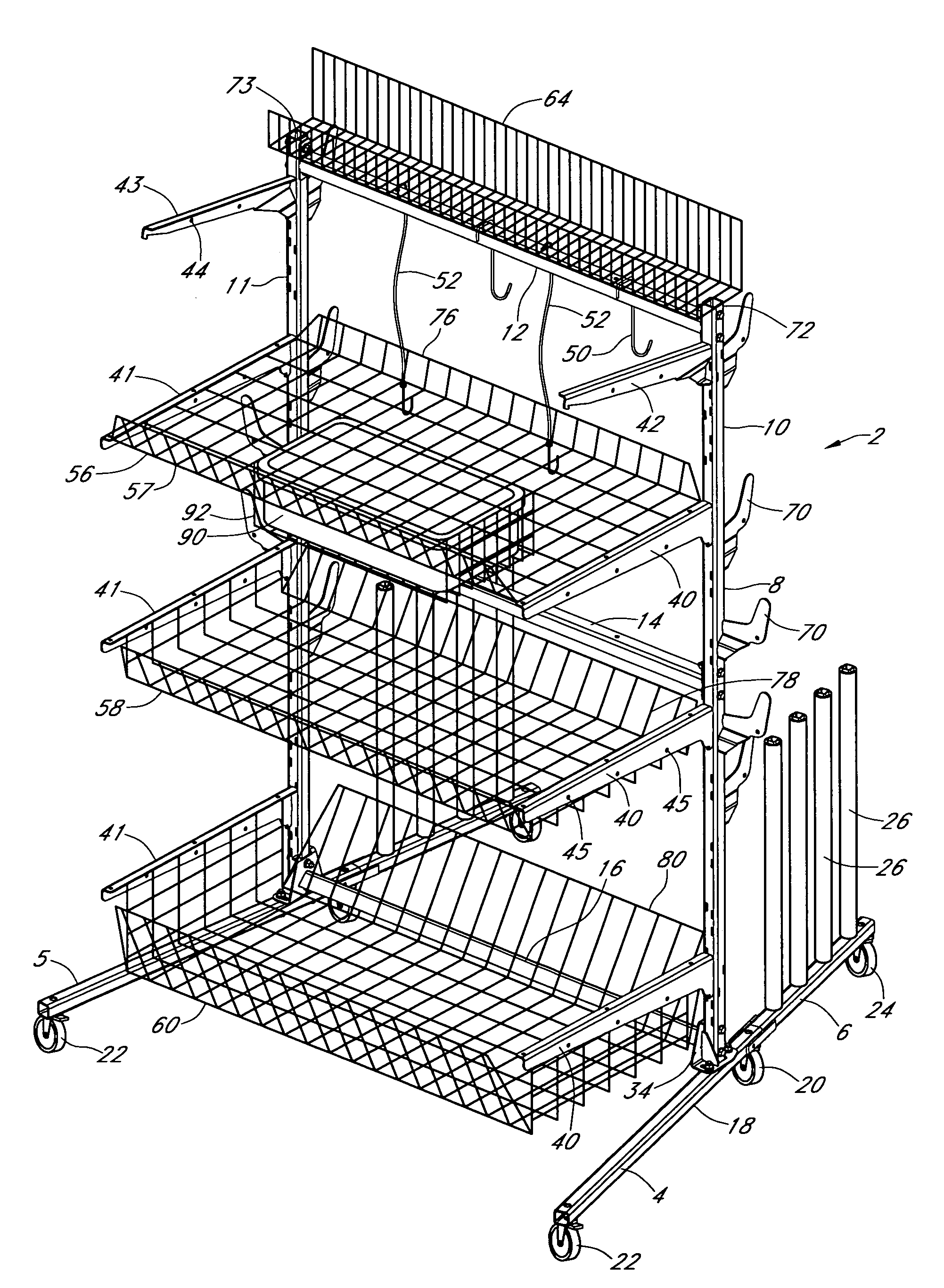 Versatile auto parts cart