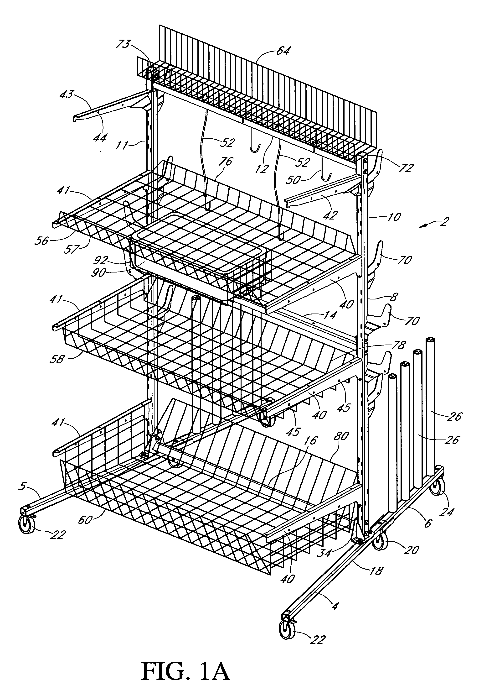 Versatile auto parts cart