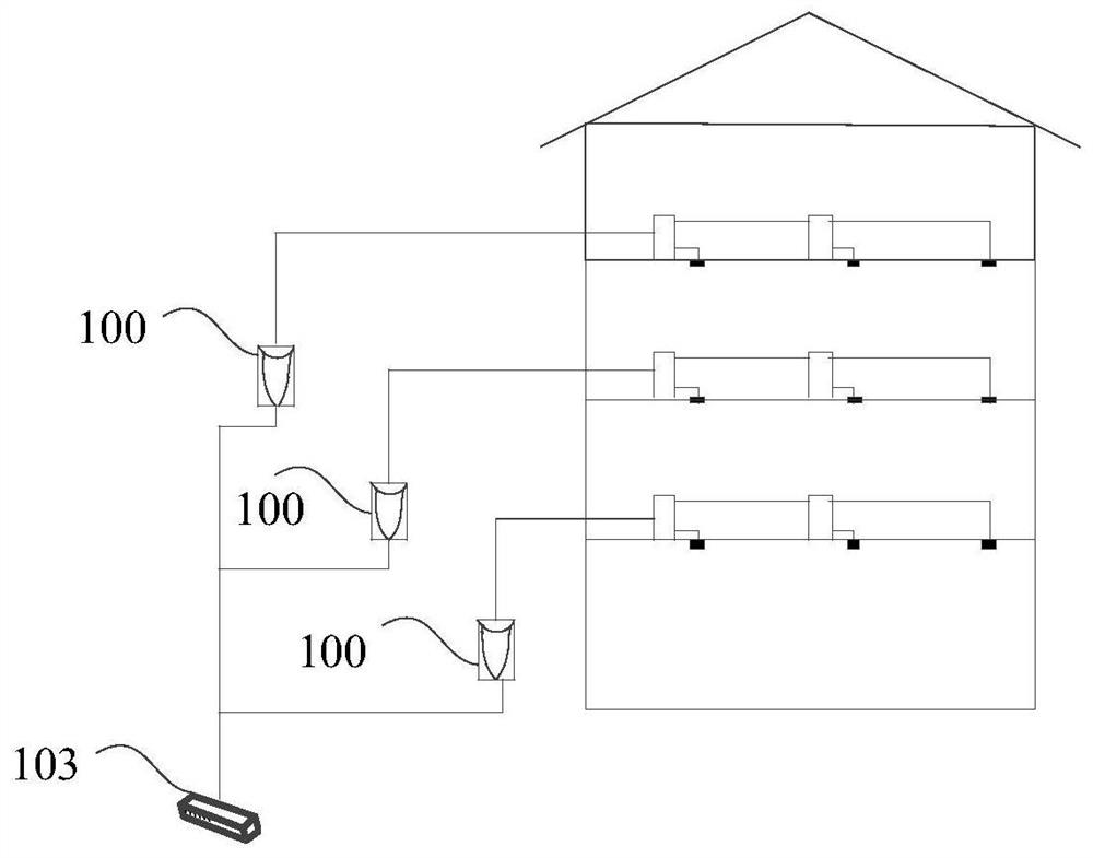 TVWS frequency band micro base station and home-entry system