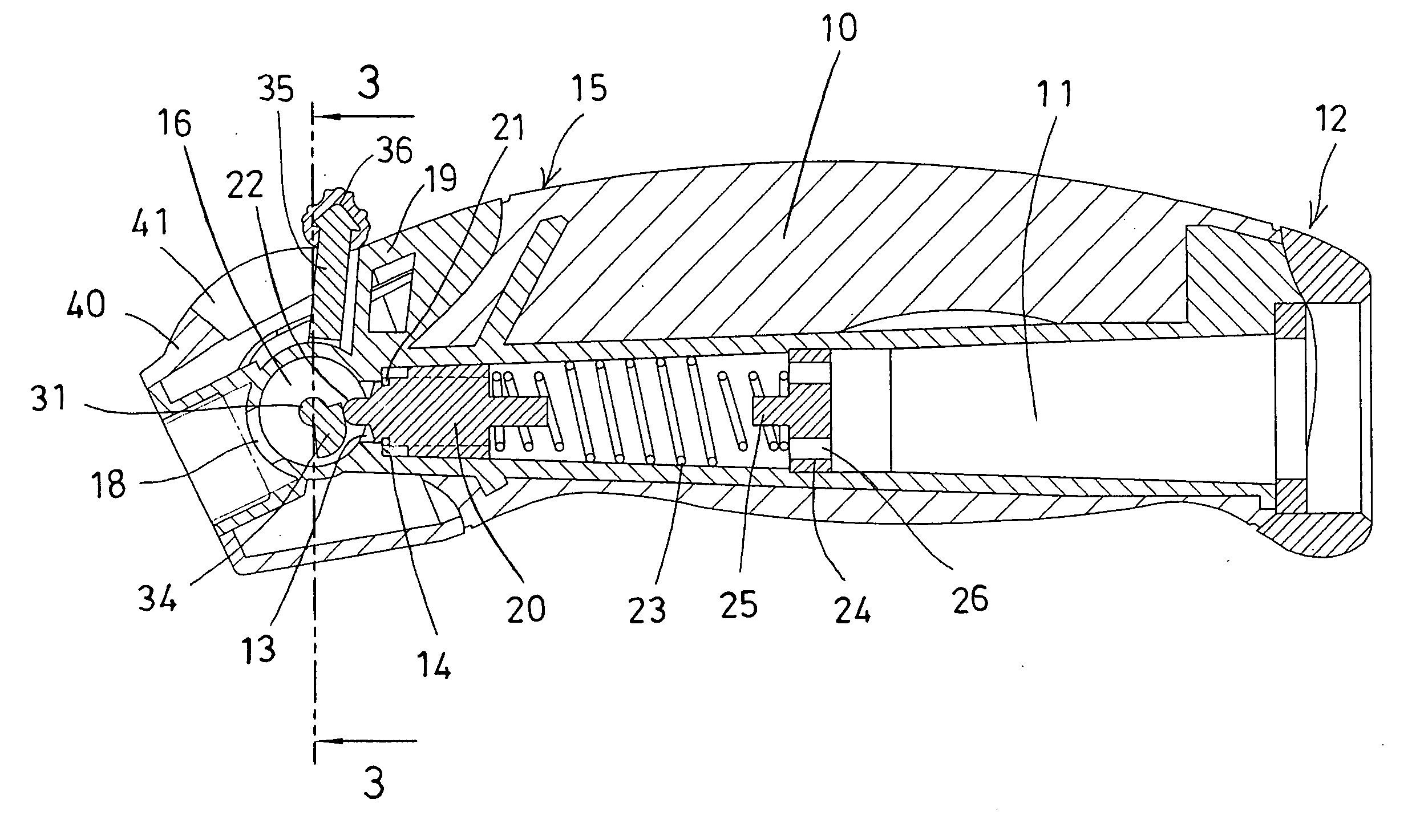 Control device for fluid dispenser