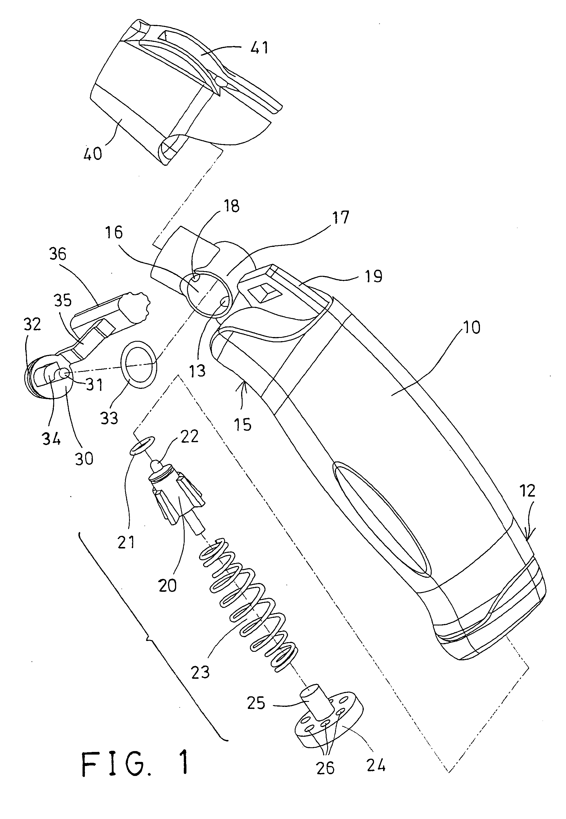 Control device for fluid dispenser