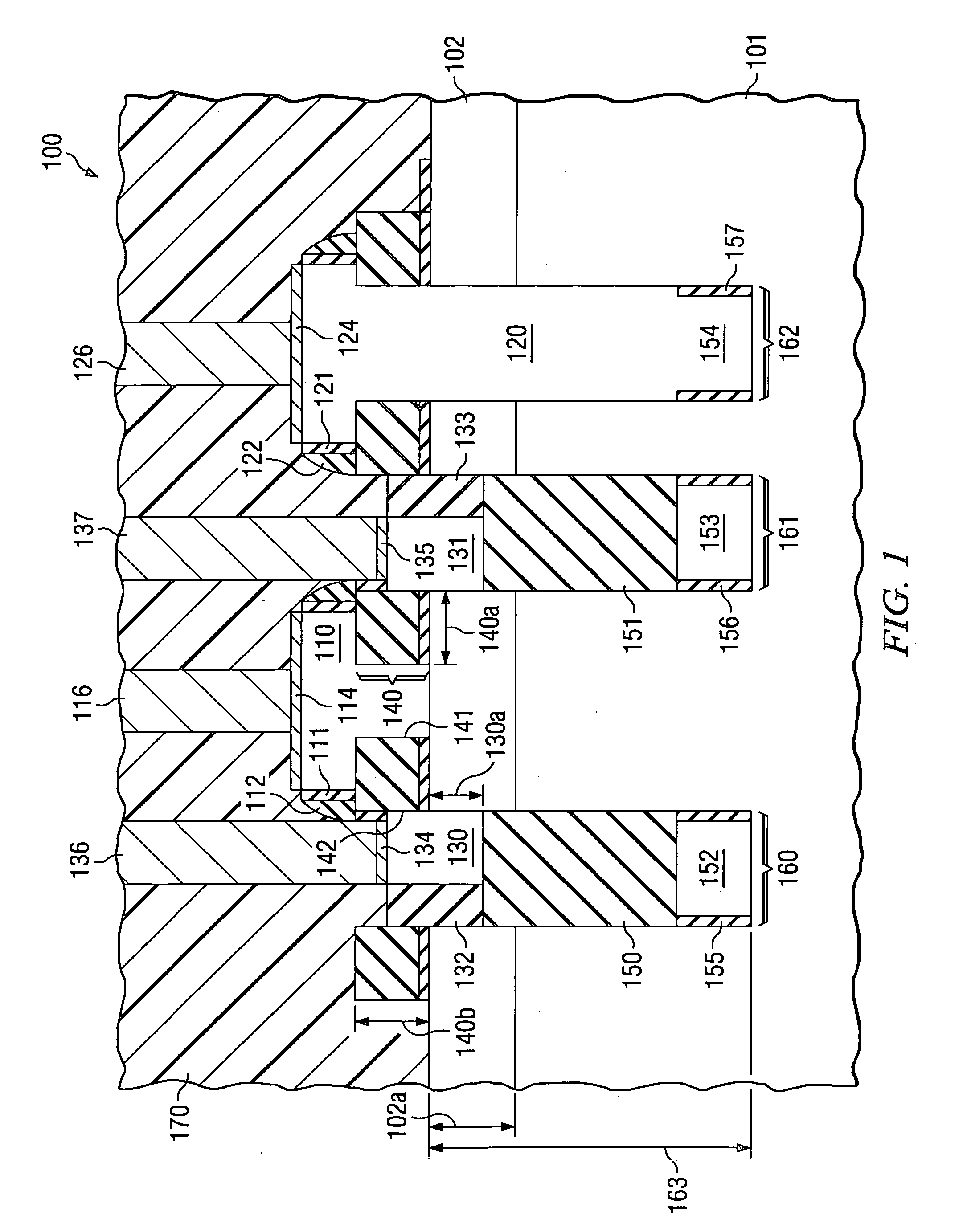 Bipolar transistor having base over buried insulating and polycrystalline regions, and method of fabrication