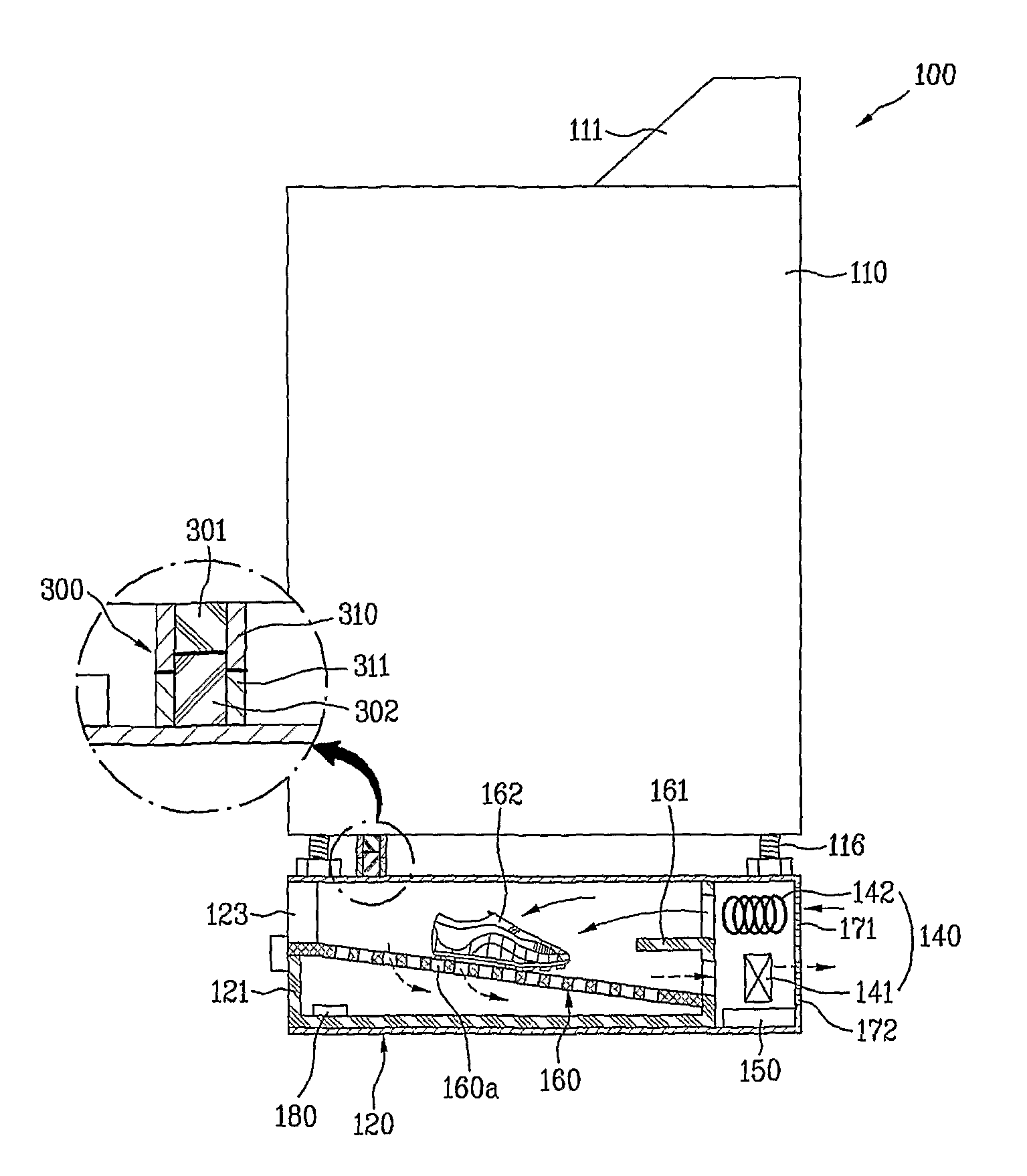 Multiple laundry treating machine