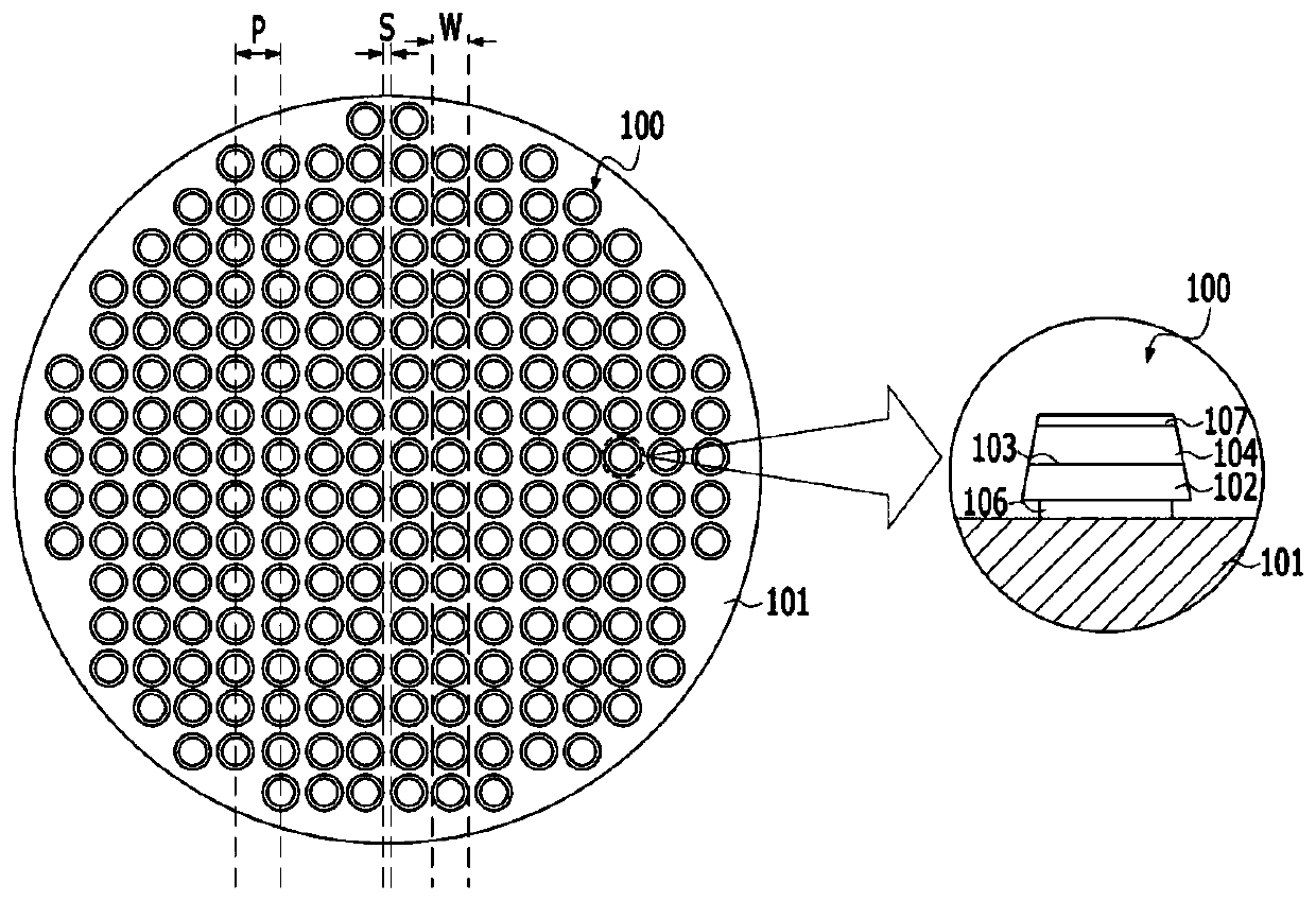 Hot air supplying head for transferring micro LED and micro LED transferring system