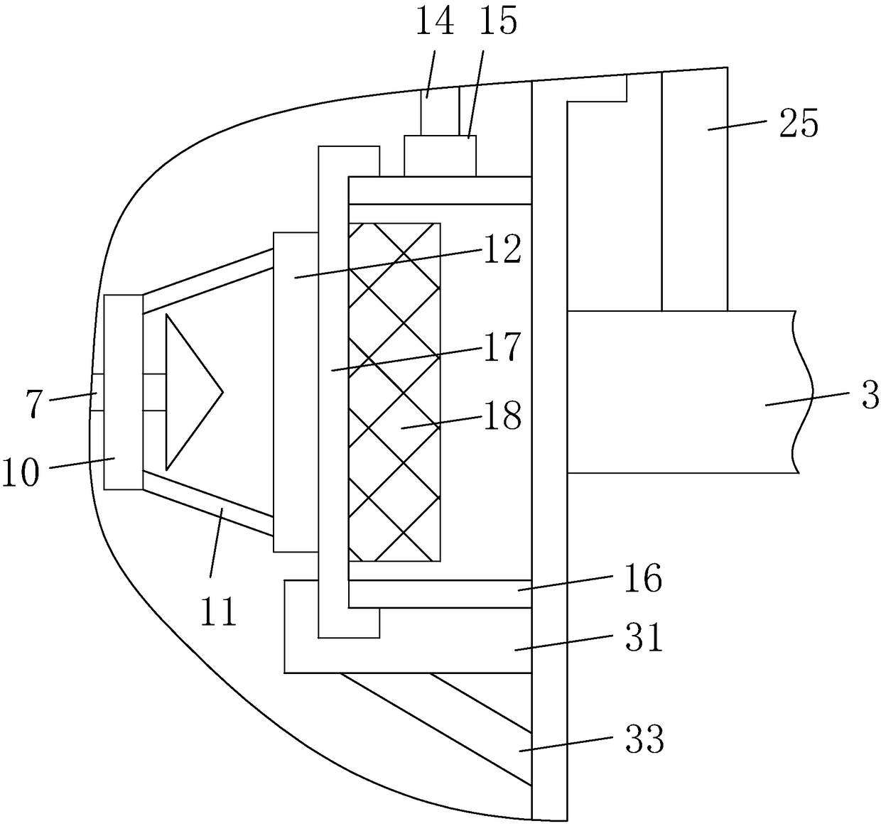 Sewage filtering equipment with anti-blocking function