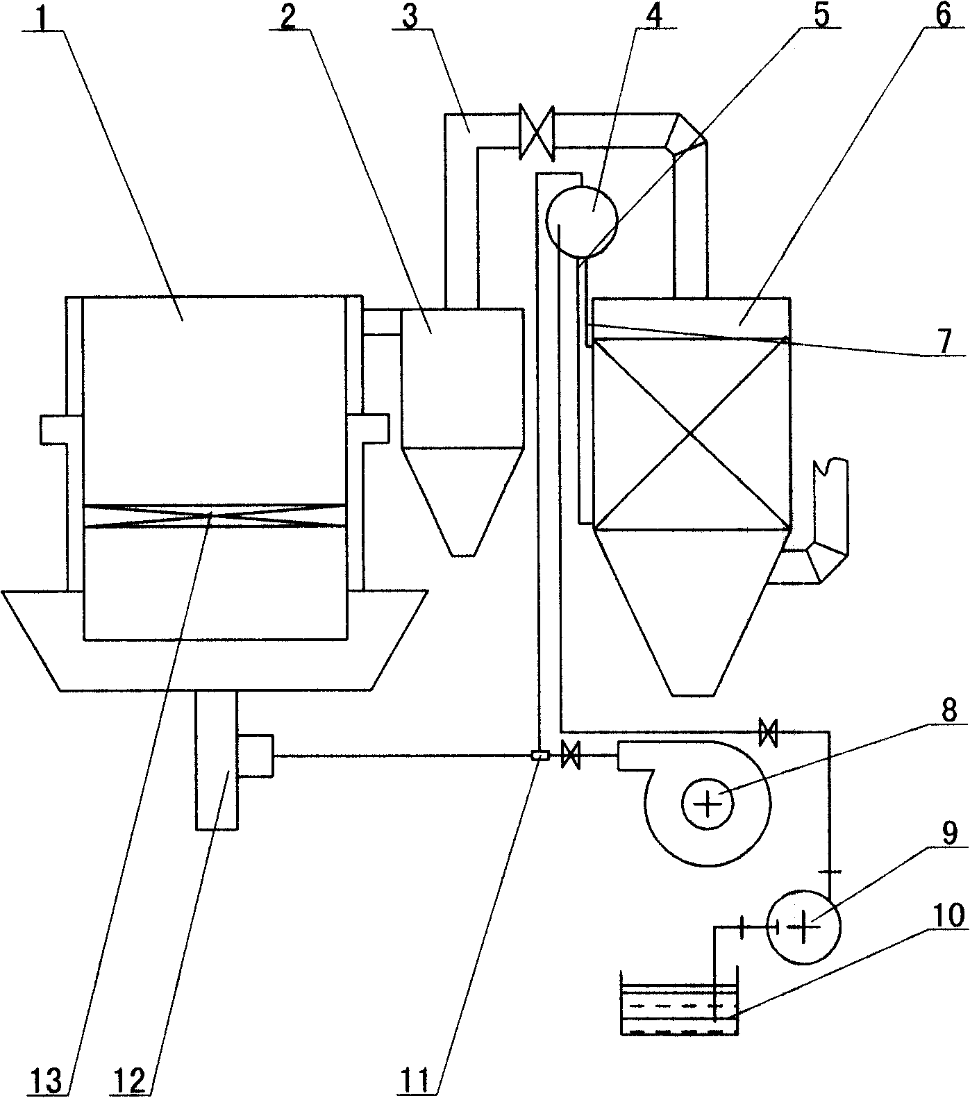 Coal-gas producer phenolic water treating device and treating process