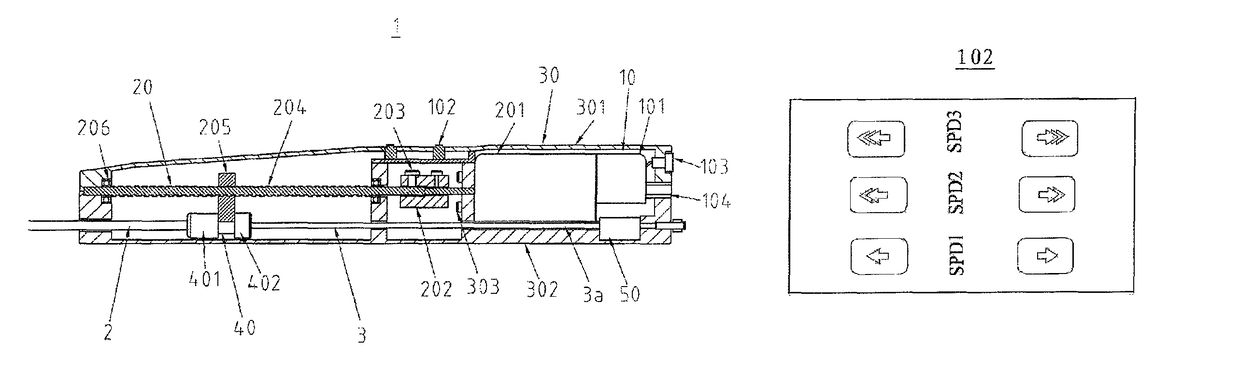 Electric handle for implant delivery and delivery system