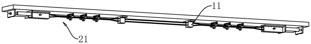 Frame beam prestress reinforcing device and construction method thereof