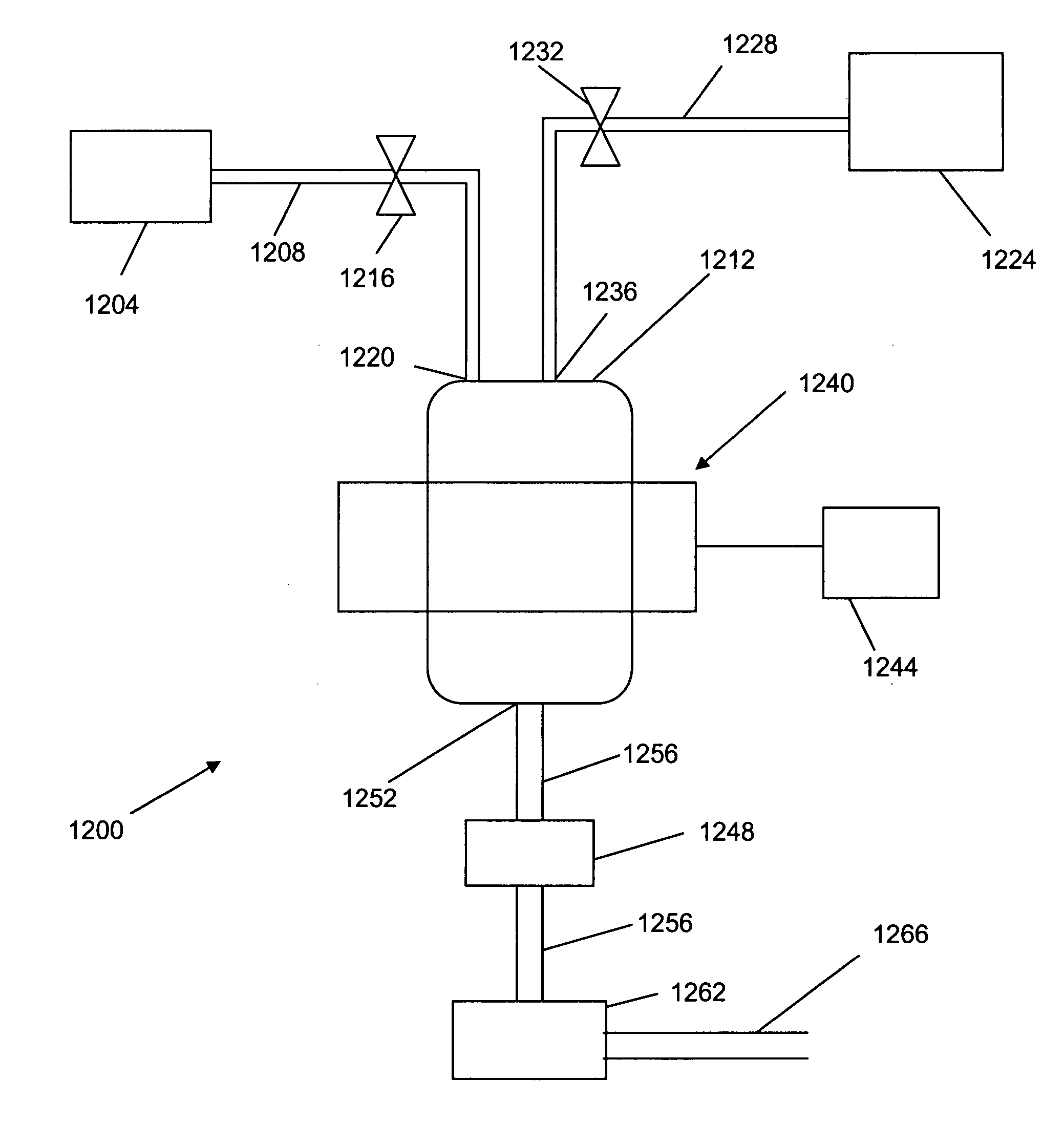 Method and apparatus for processing metal bearing gases