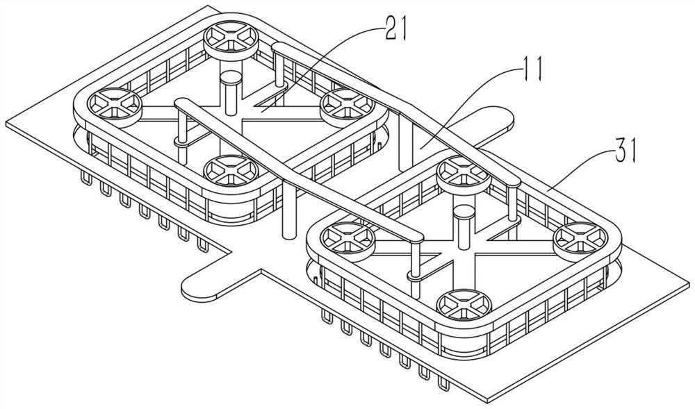 Circulating disinfection device for medical apparatus and instruments