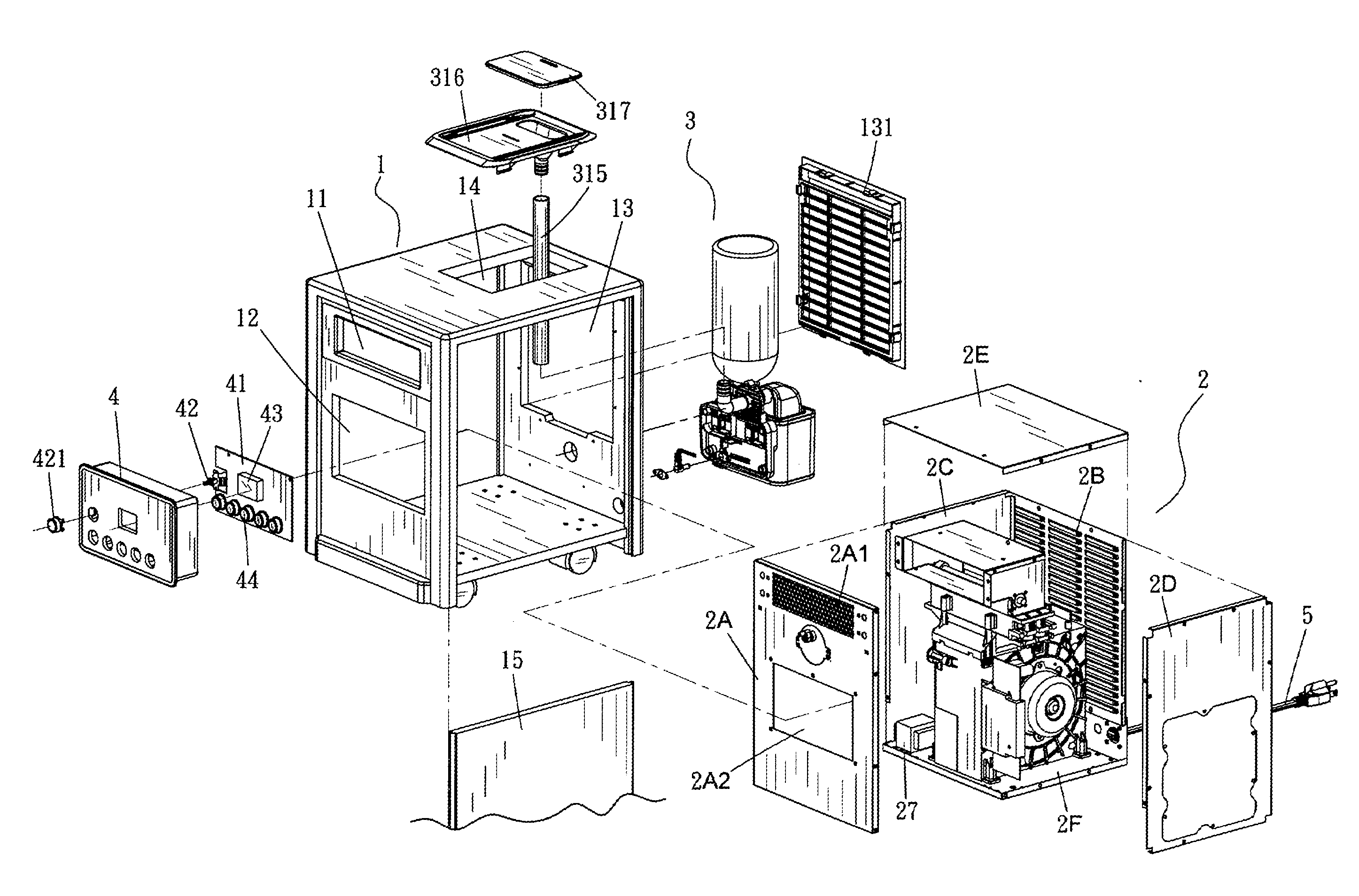 Fan heater with humidifier