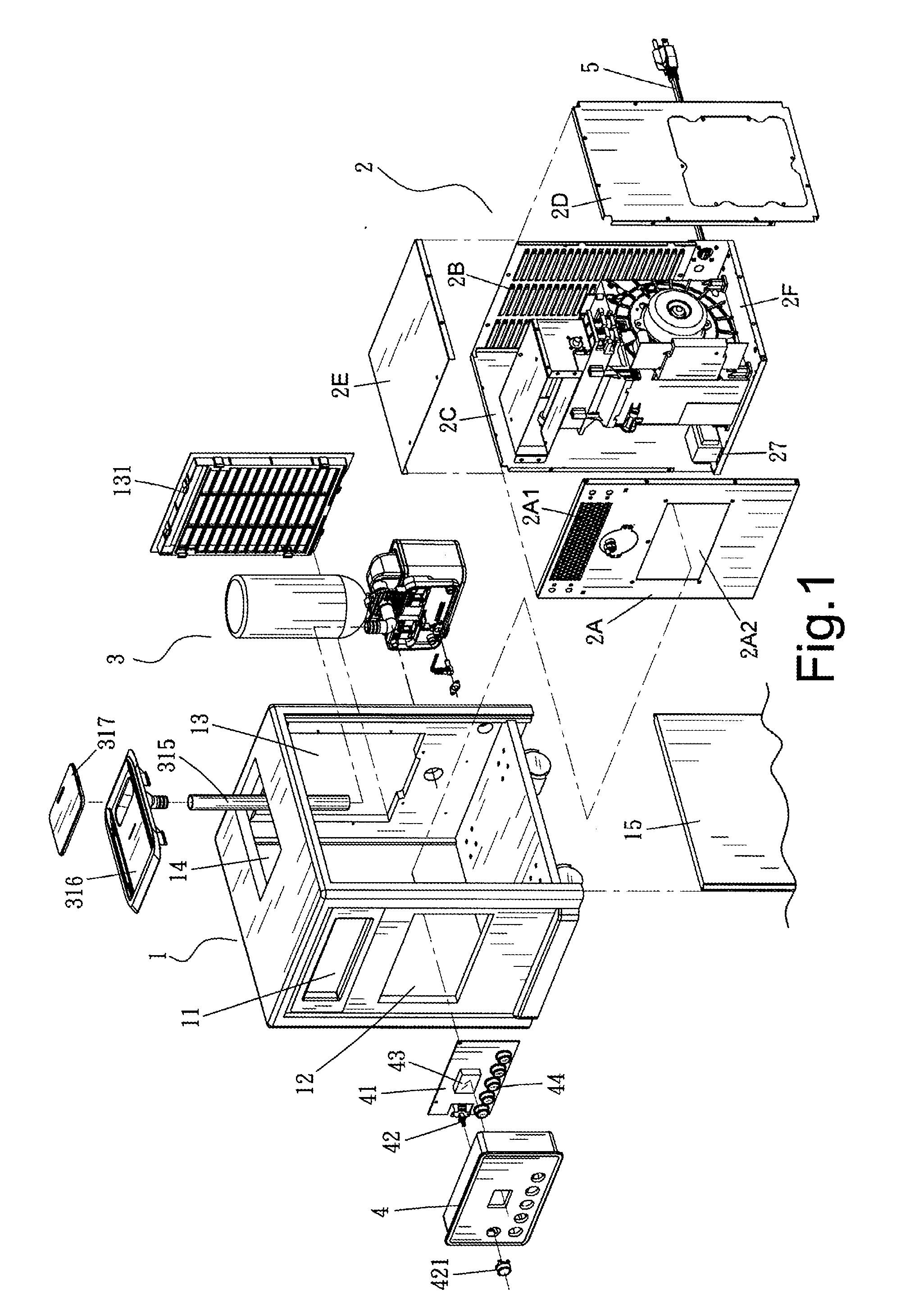 Fan heater with humidifier