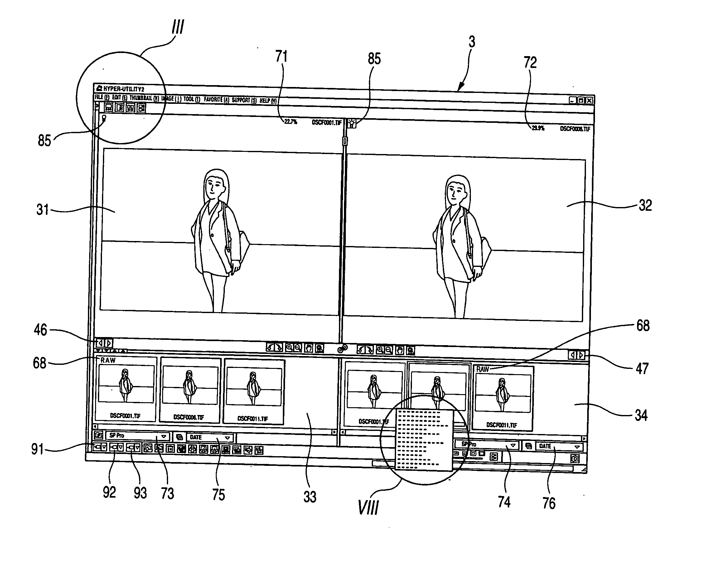 Image comparative display method, image comparative display apparatus, and computer-readable medium