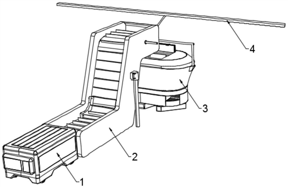 Intelligent processing and feeding production line for total mixed ration