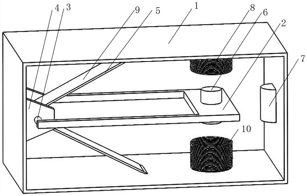 Spring leaf-type bistable electromagnetic piezoelectric composite energy collecting device