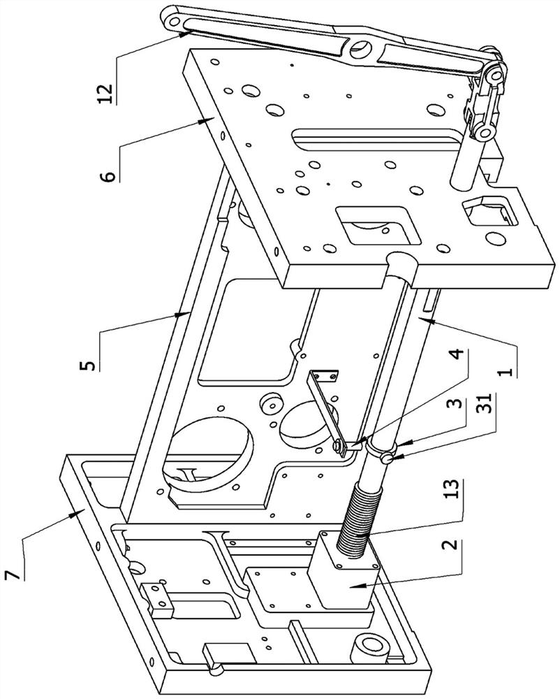 A full-computer glove machine gear shaft control device