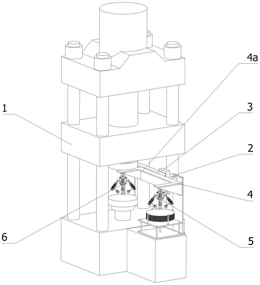 Automatic stamping device capable of achieving continuous stamping and stamping process