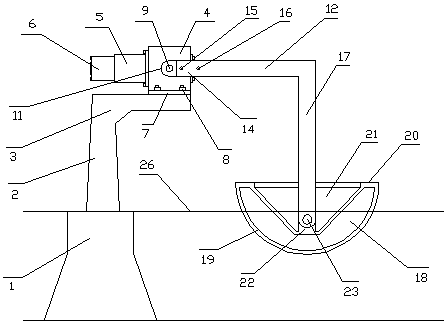 Reef wave power generation device