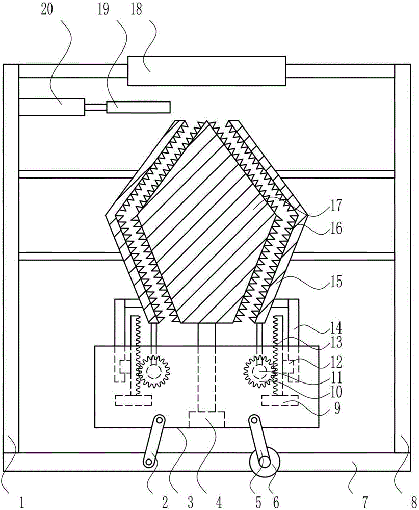 Filter metal shell recycling device for high-voltage harmonic wave processing