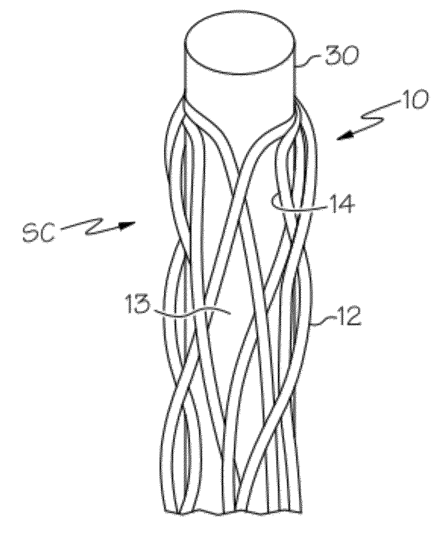 Monofilament-reinforced hollow fiber membrane