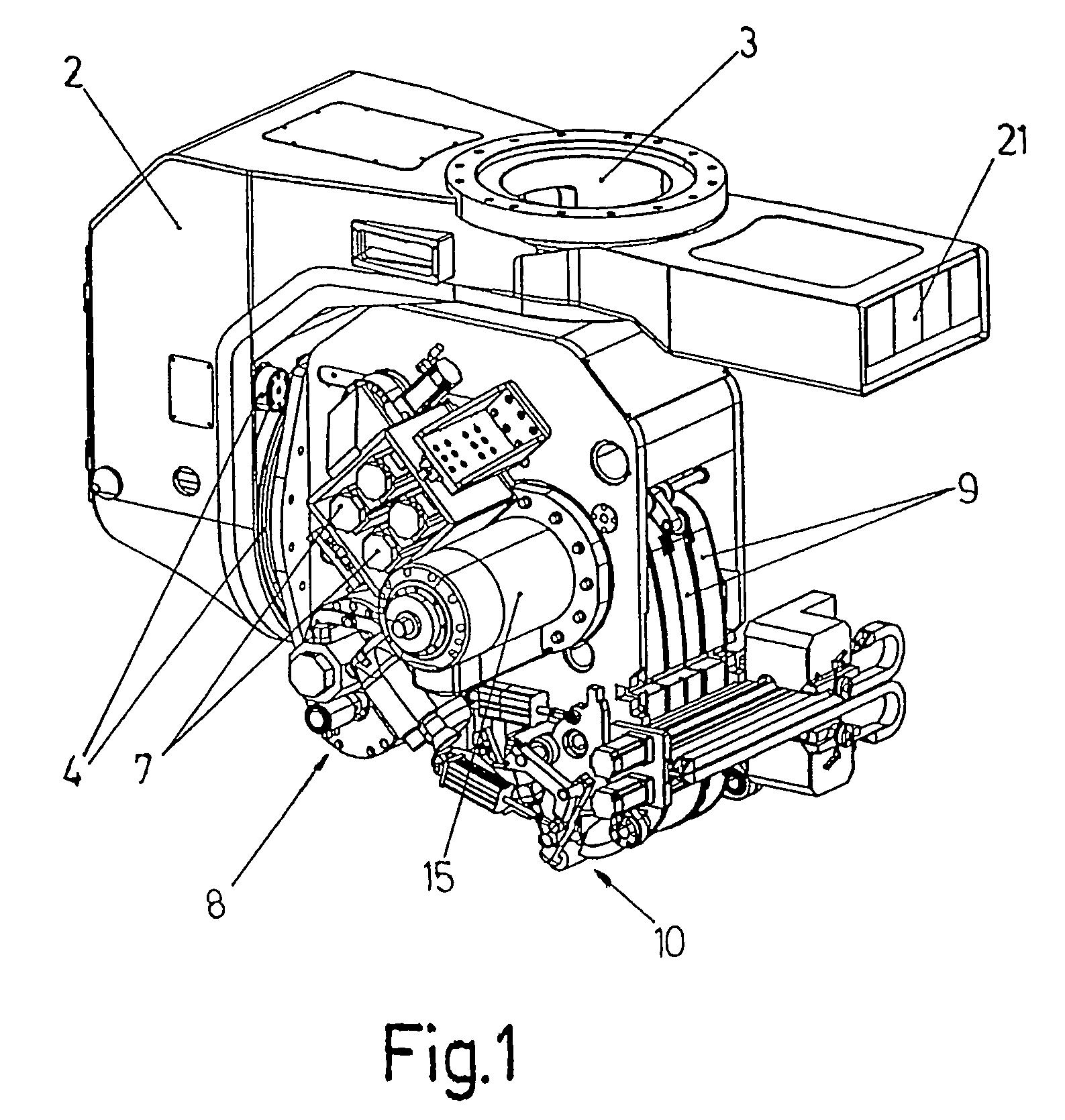 Head for application of carbon-fibre strips and application method