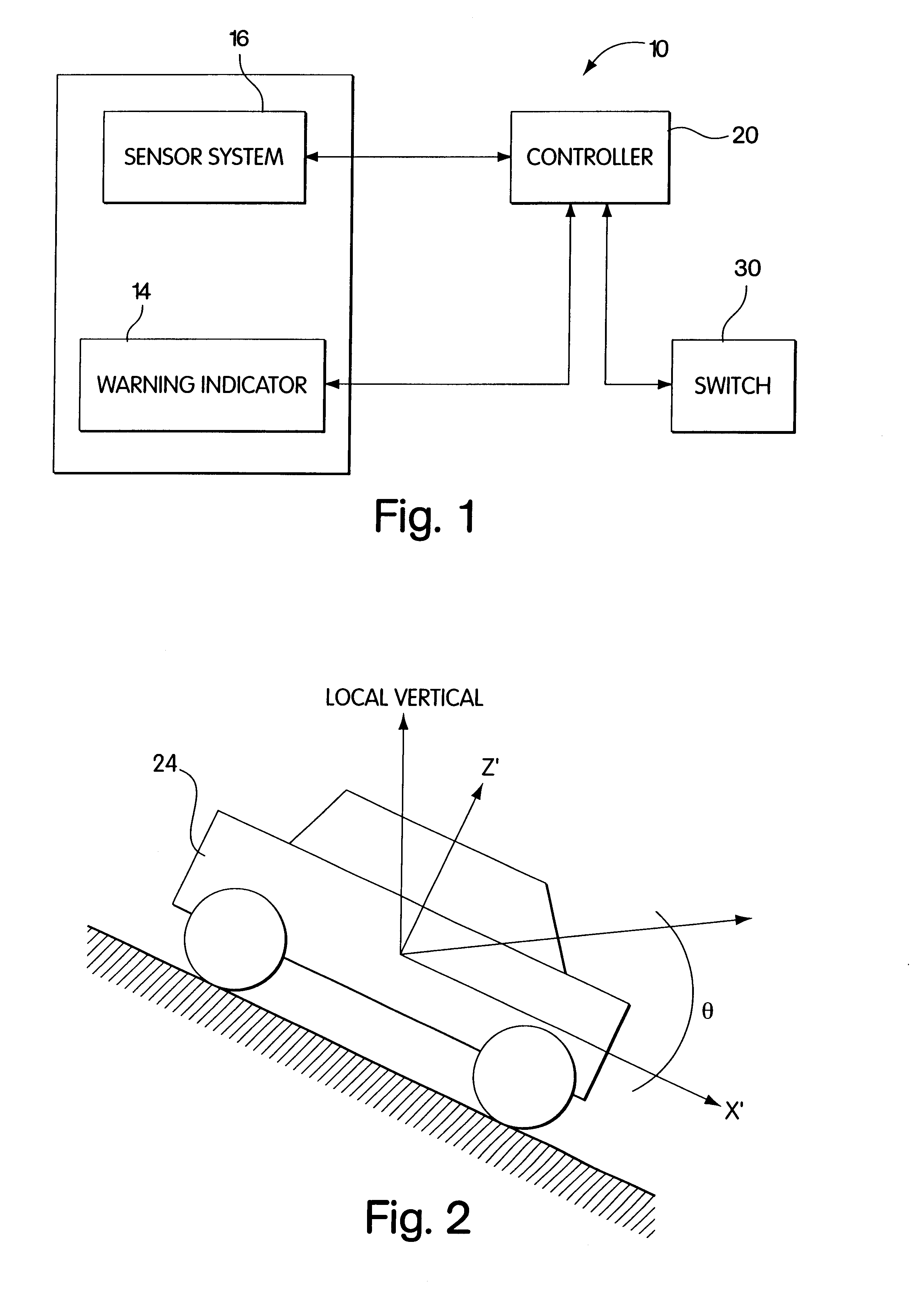 Device and system for indicating rapid deceleration in vehicles