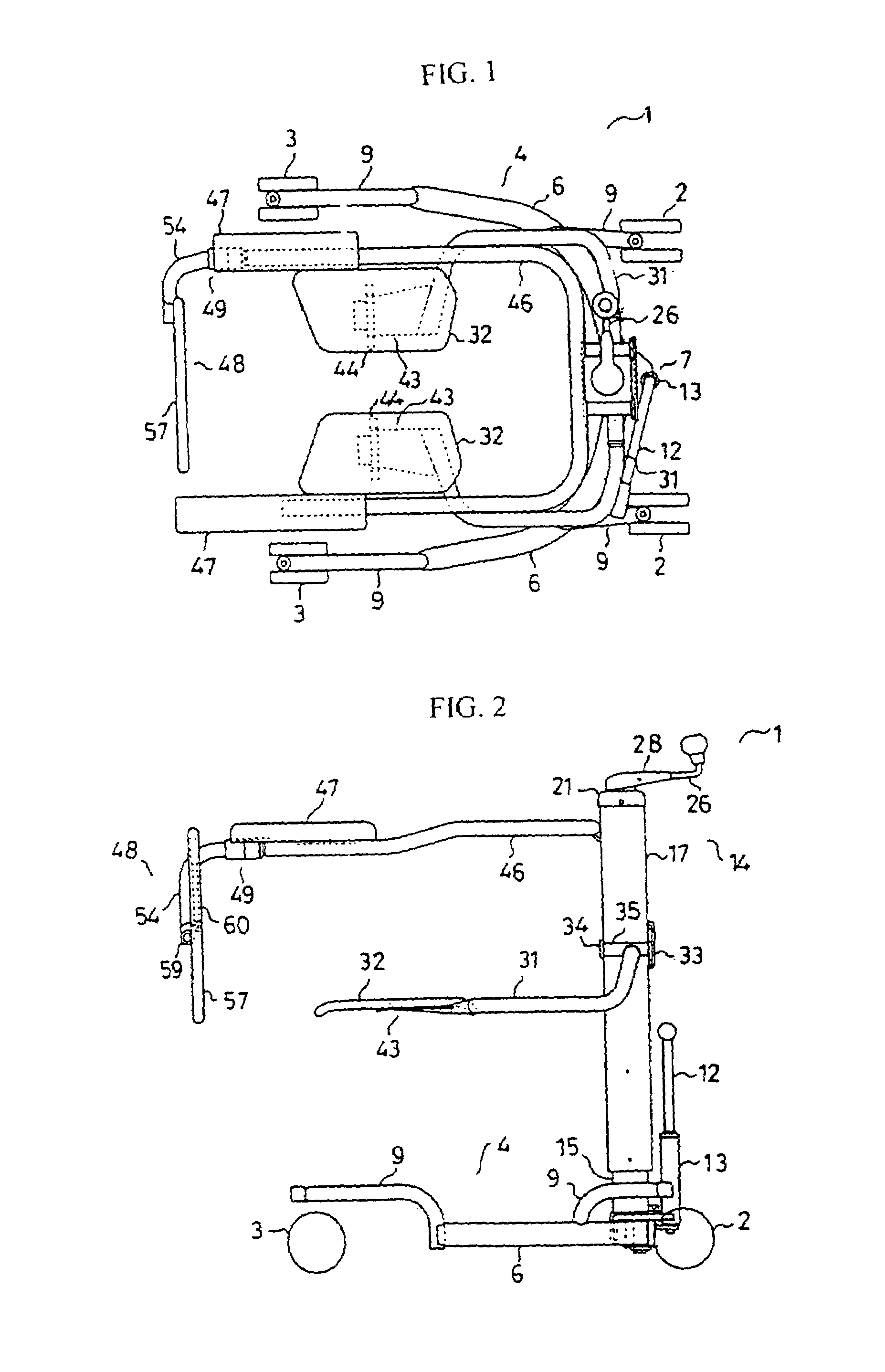 Supportive device for handicapped people