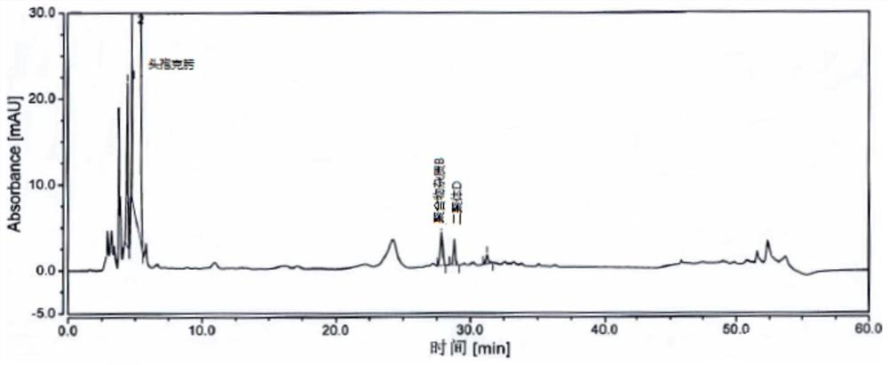 Method for detecting cefixime polymer impurity