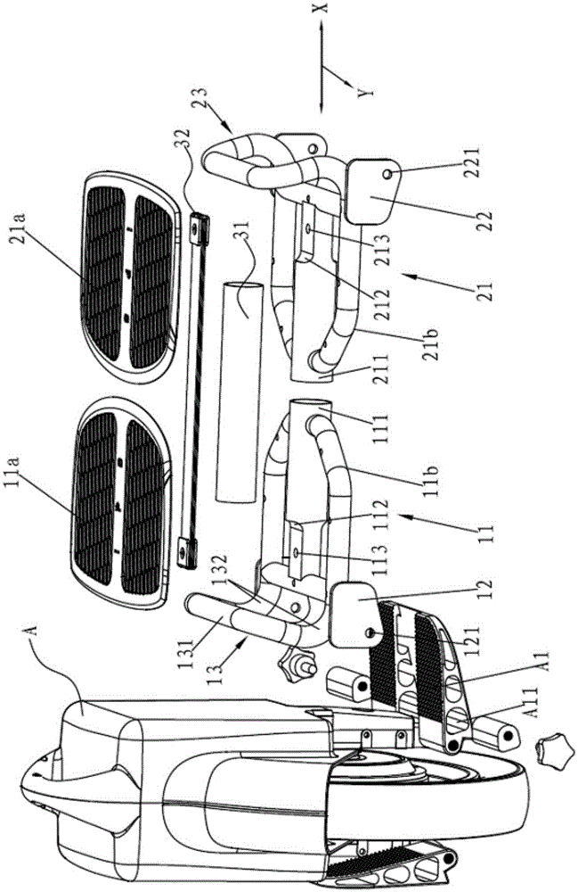 Self-balancing electric two-wheel vehicle and its assembled frame