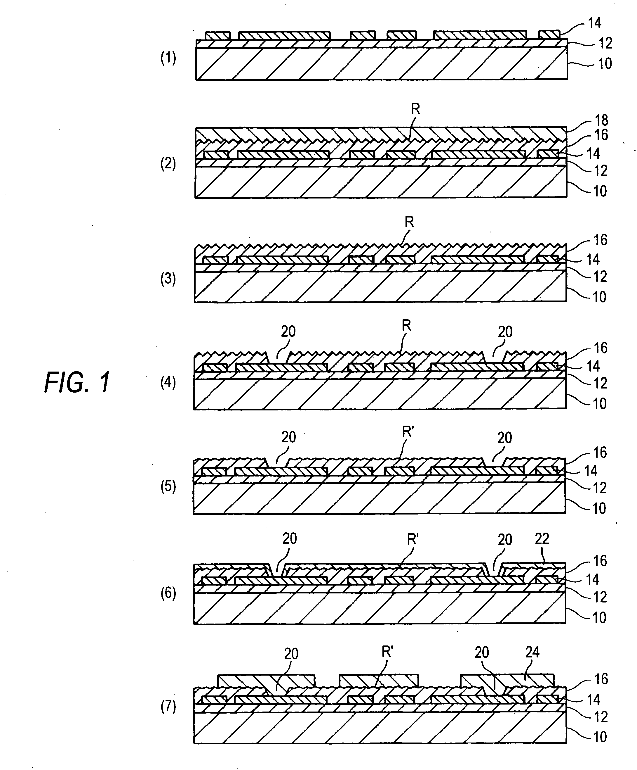 Method for forming wiring on insulating resin layer