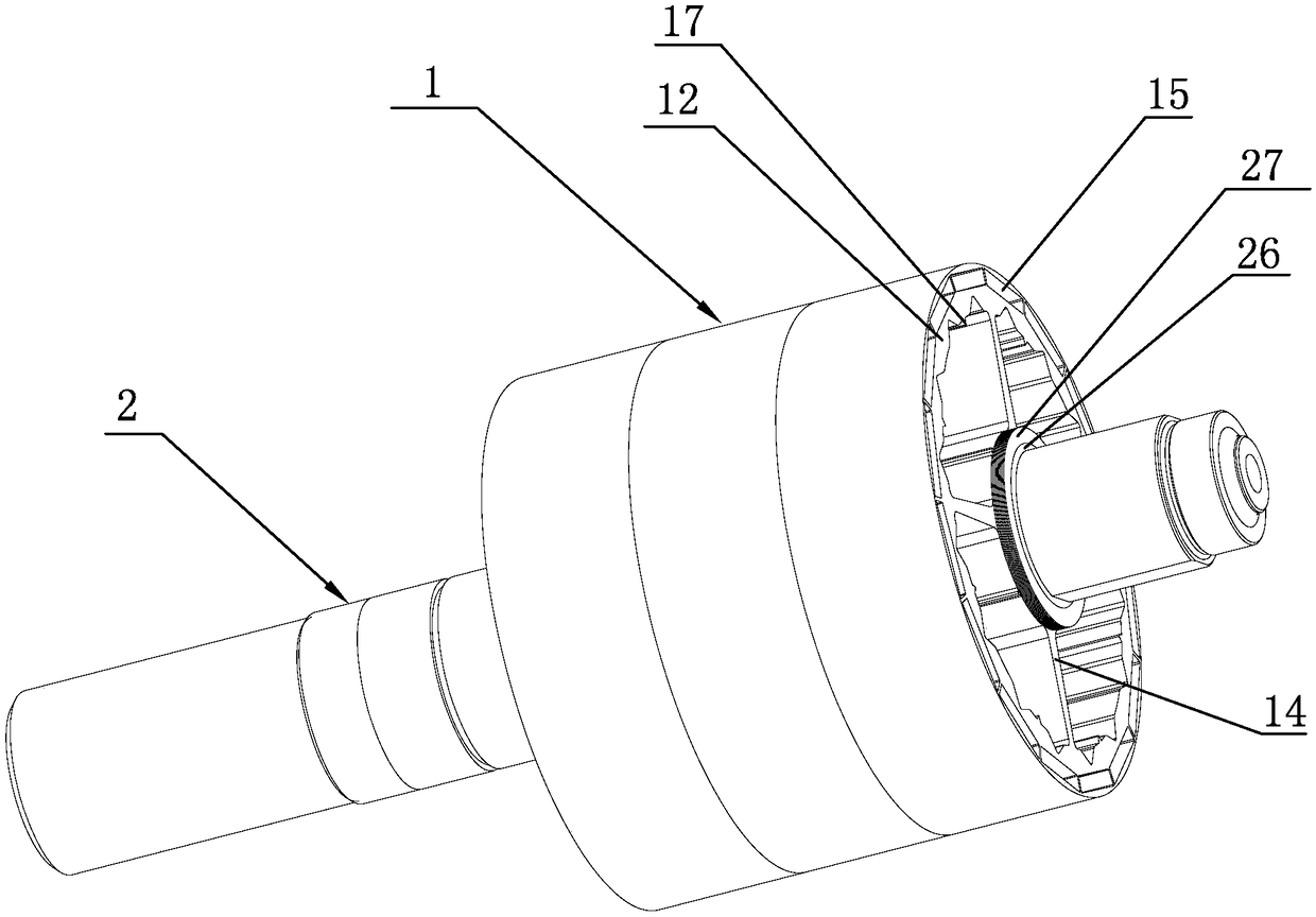 Low-inertia rotor of permanent magnet motor