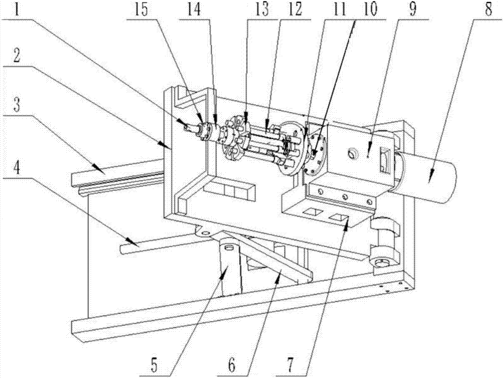 Rotating platform for testing unfolding of missile wing under multi-angle high-speed rotating condition of missile body