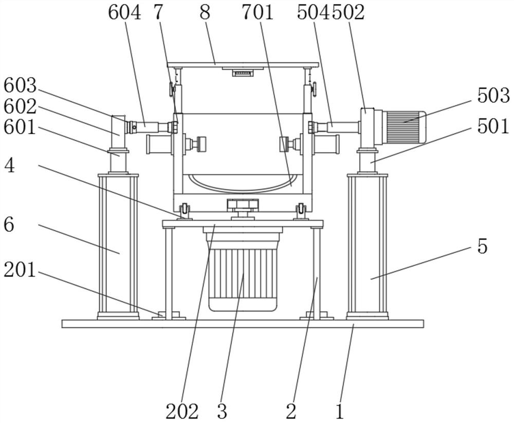 Volumetric flask solution mixing device for food inspection