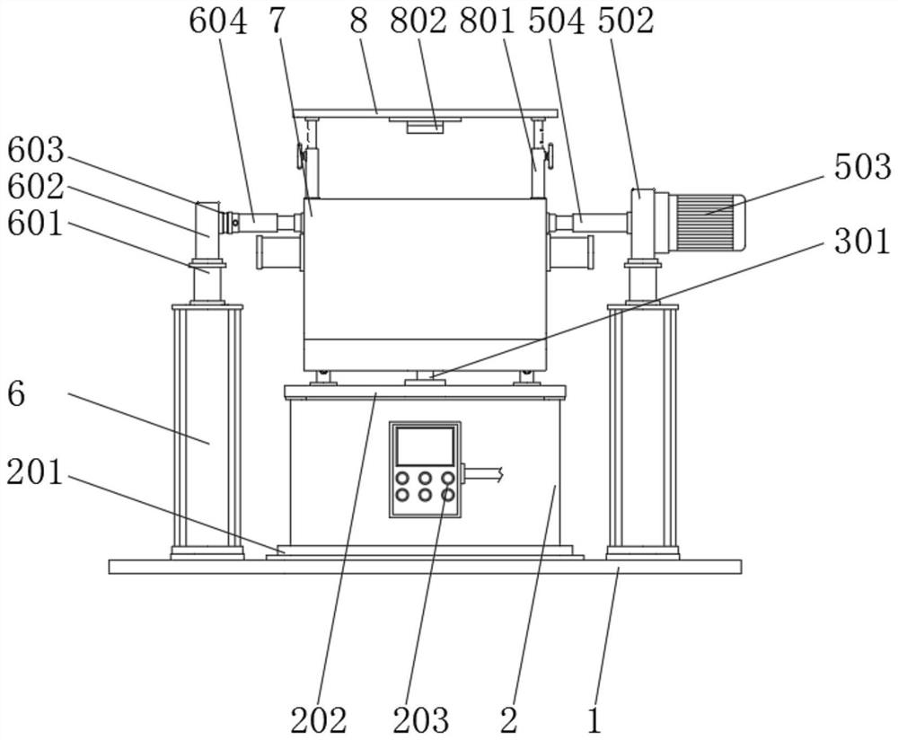 Volumetric flask solution mixing device for food inspection