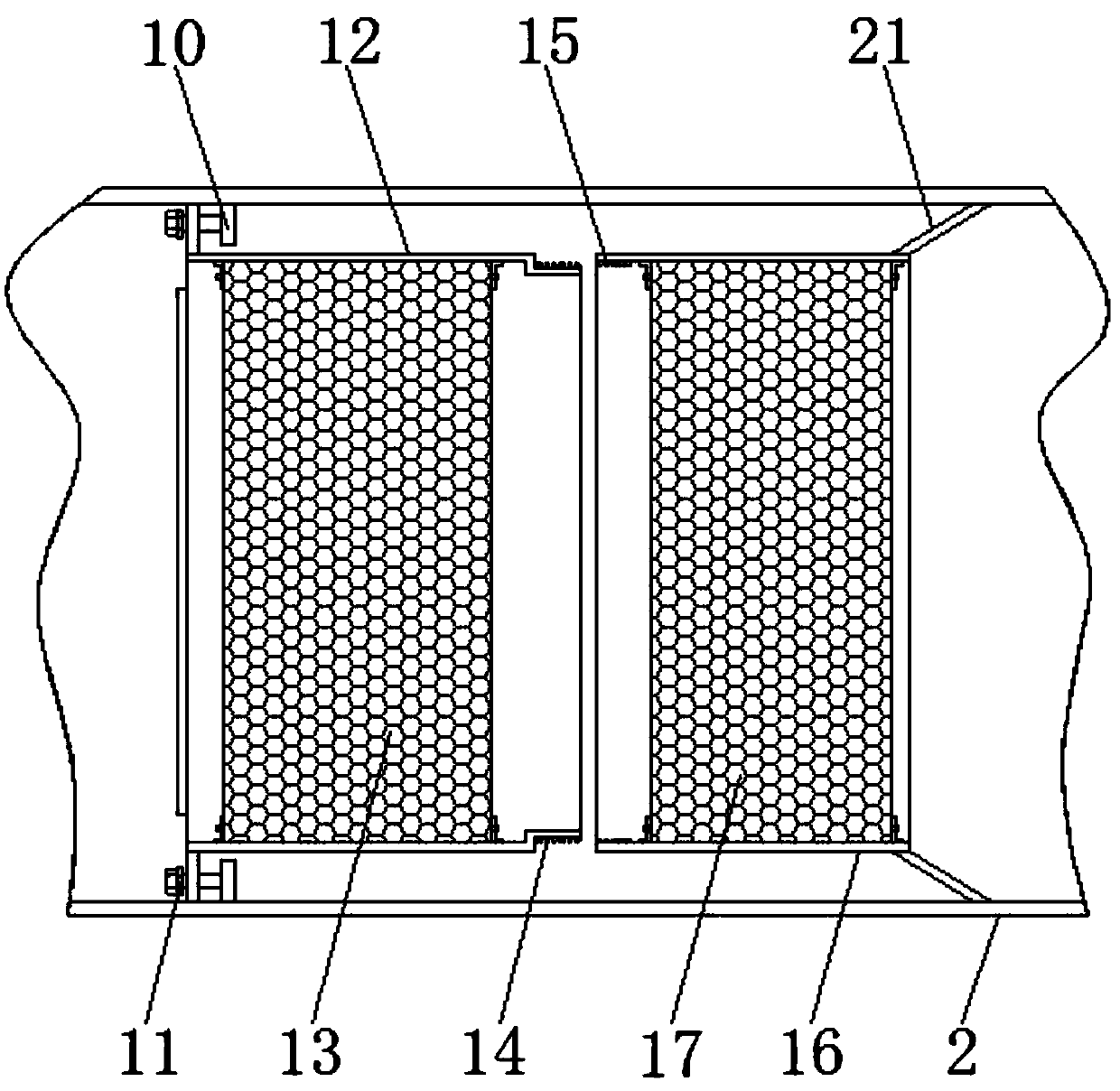 Methanol reforming hydrogen production exhaust gas exhausting device