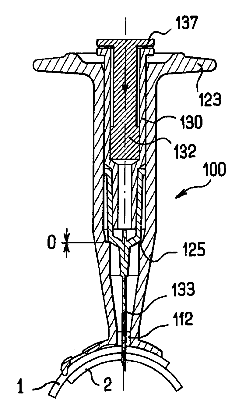 Apparatus for intra-ocular injection