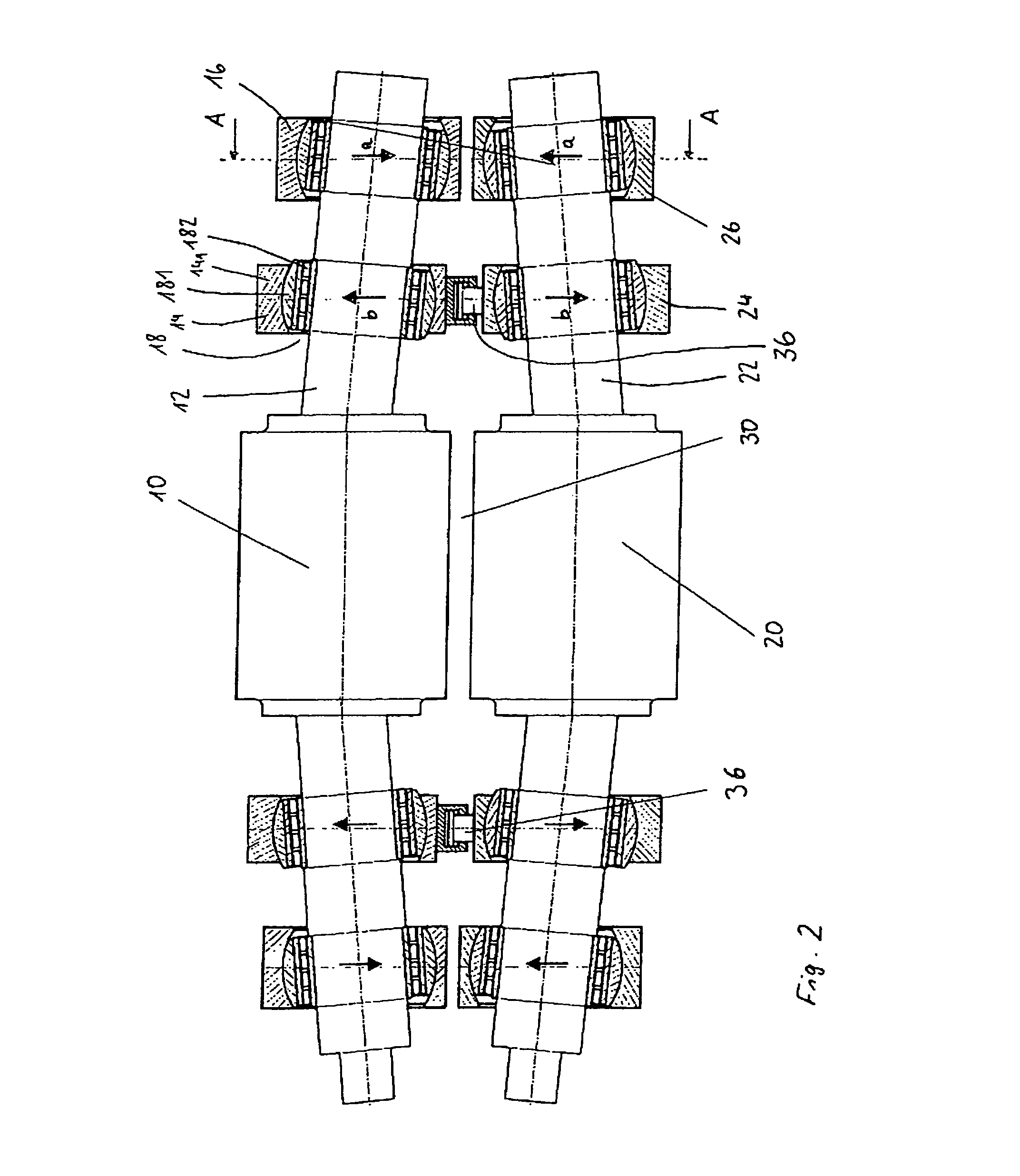 Roll nip regulation device and method