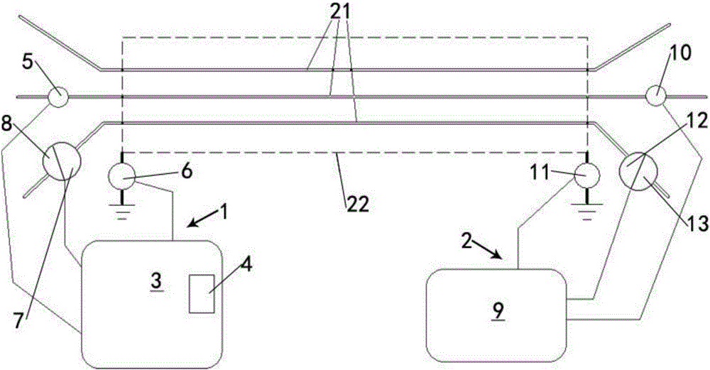 Theft-proof early warning system for cables