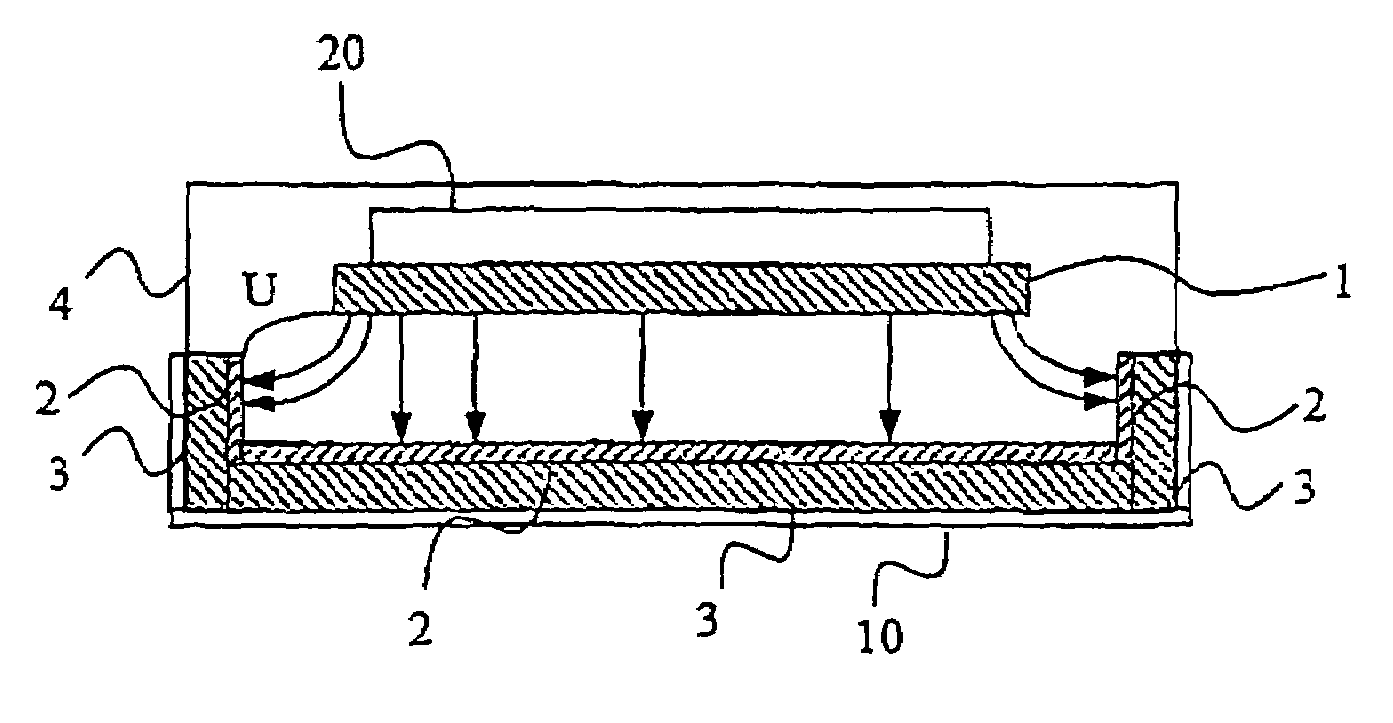 Arrangement and a method for emitting light