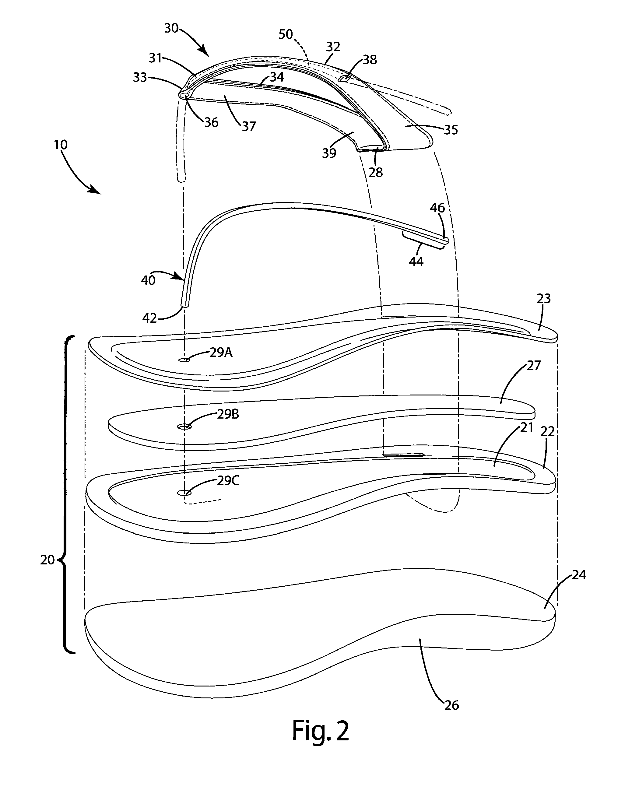 Footwear construction and related method of manufacture