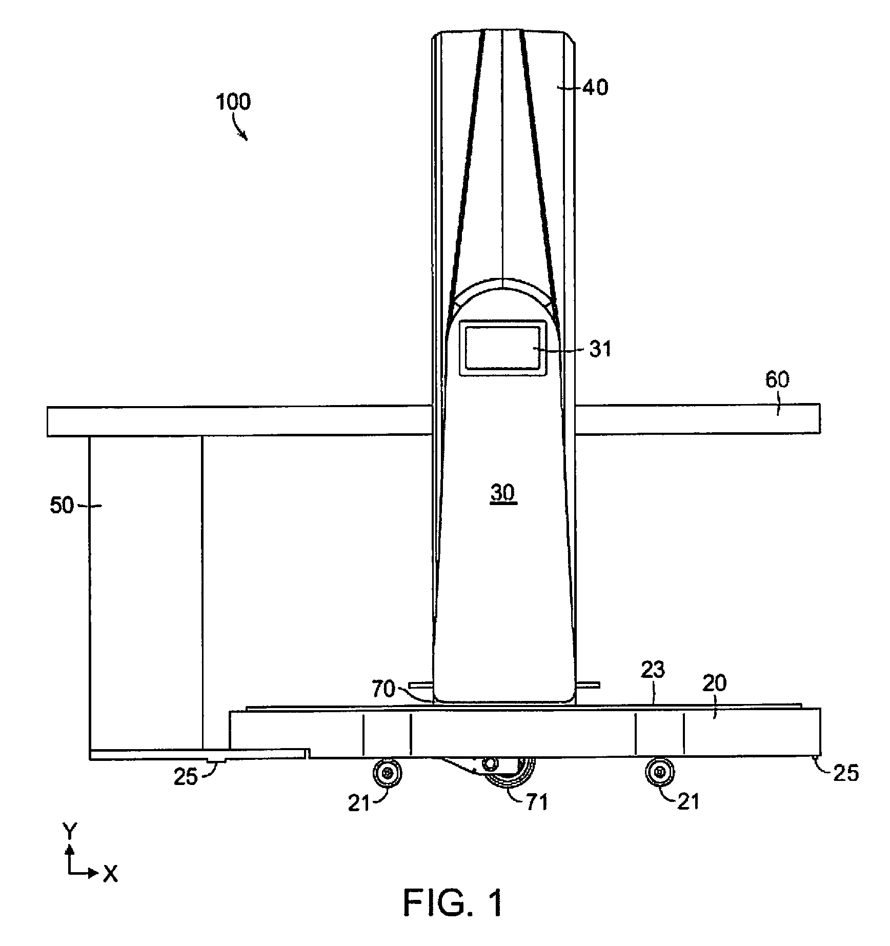 Caster system for mobile apparatus